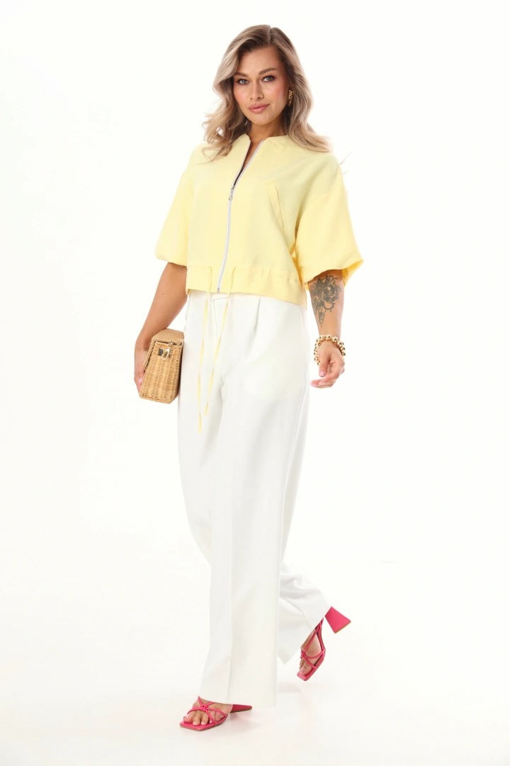 3. A Frescura Pura: Amarelo + Branco ☁️